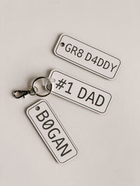 Number Plate Keyring