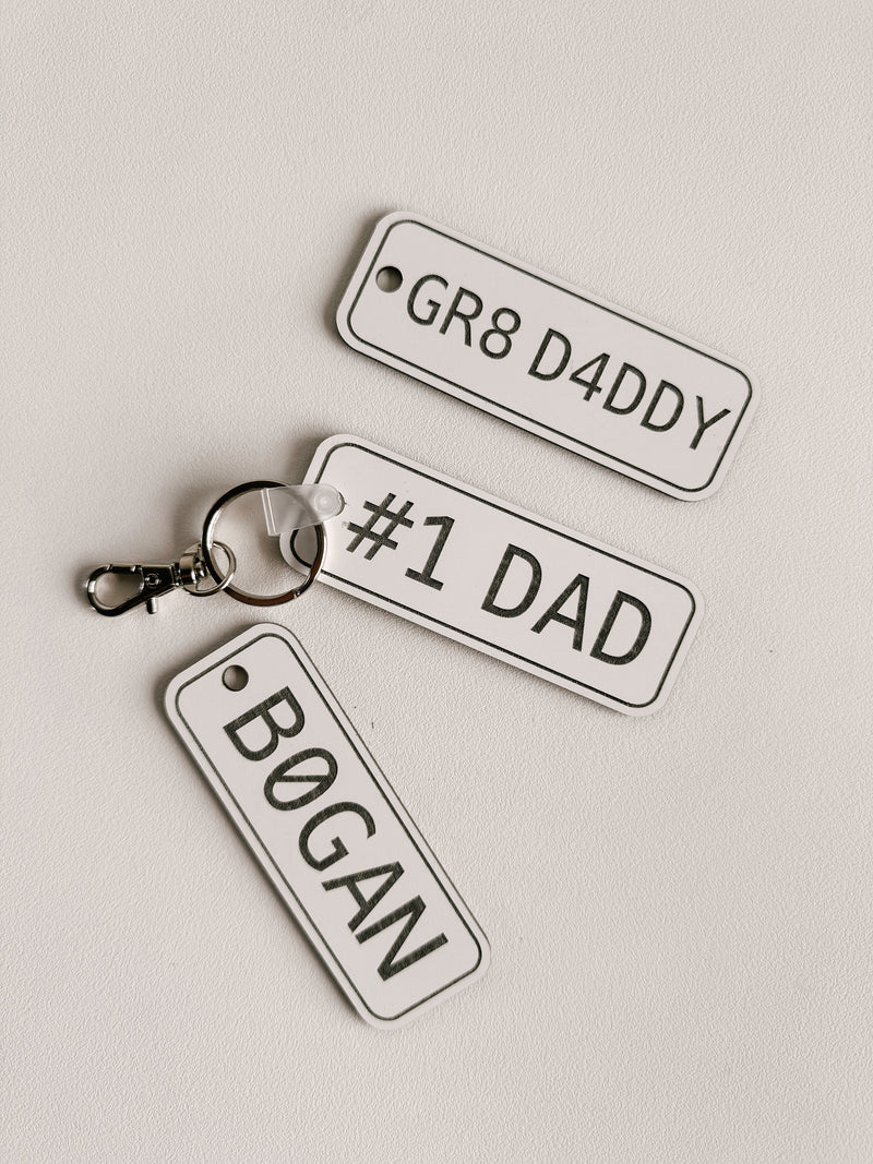 Number Plate Keyring