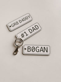 Number Plate Keyring