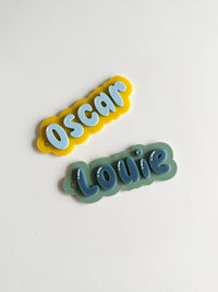 Bubble Letter Bag Tag