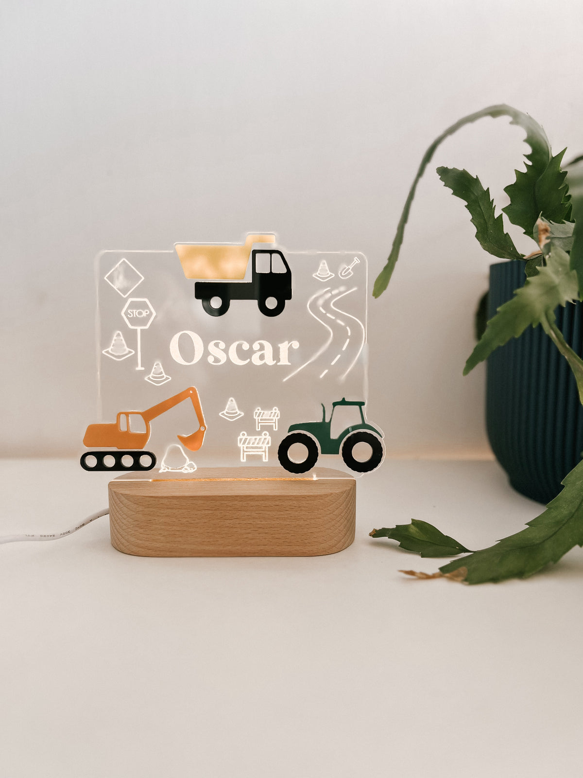 3D Construction Night Light