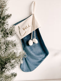 Velvet Santa Stockings