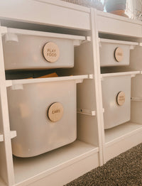 Wooden Toy Storage Labels