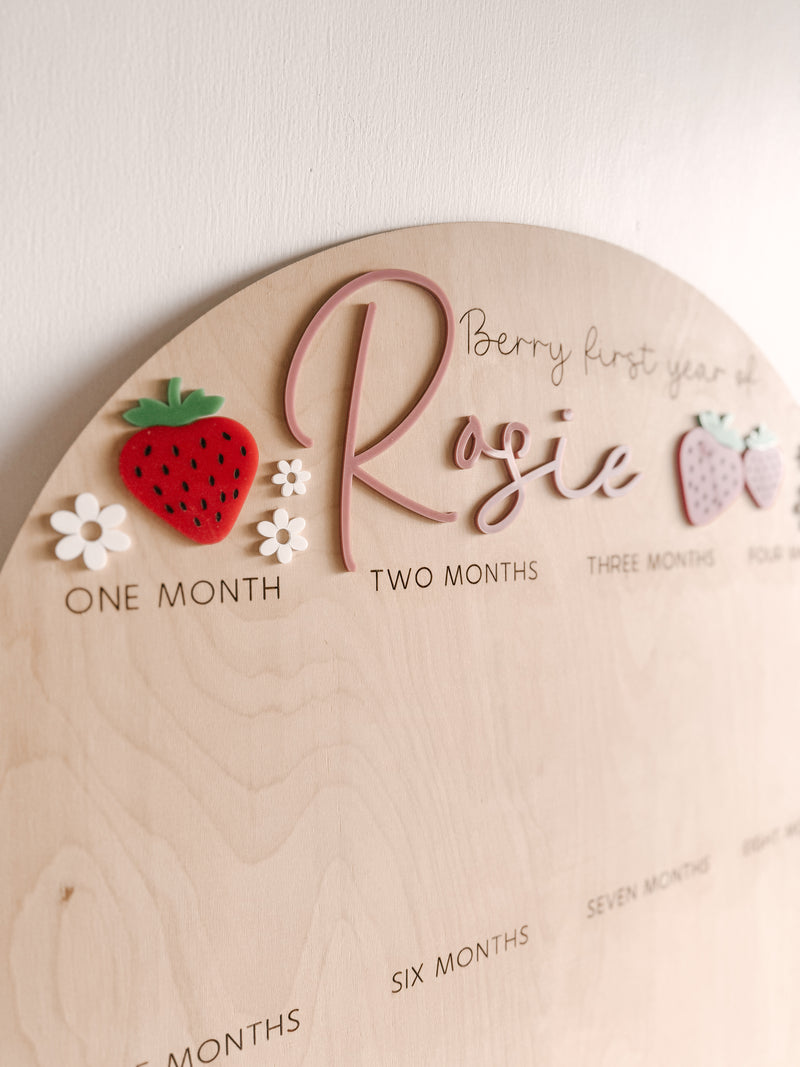 Berry First Photo Board