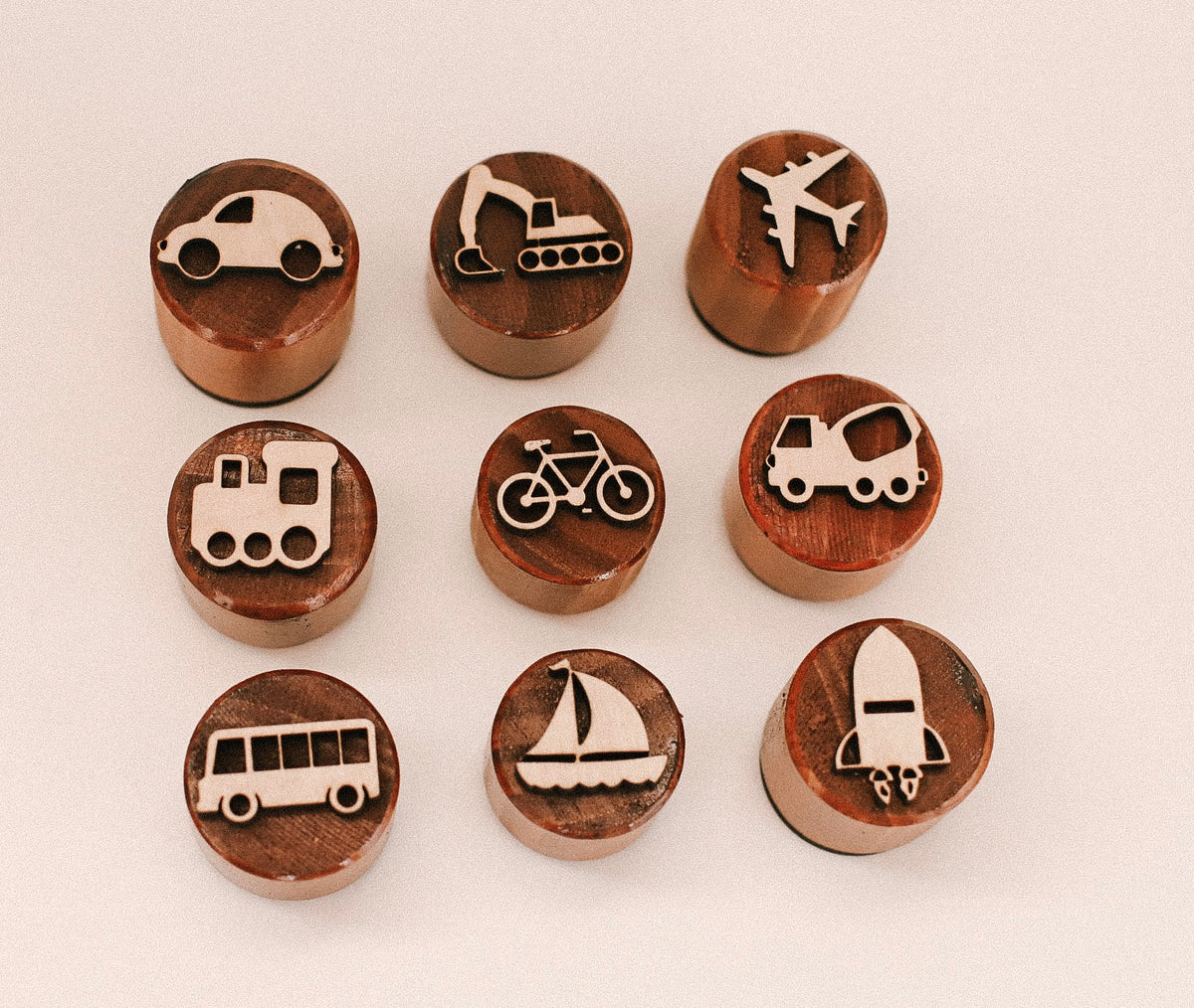Play Dough Stamps - Transport